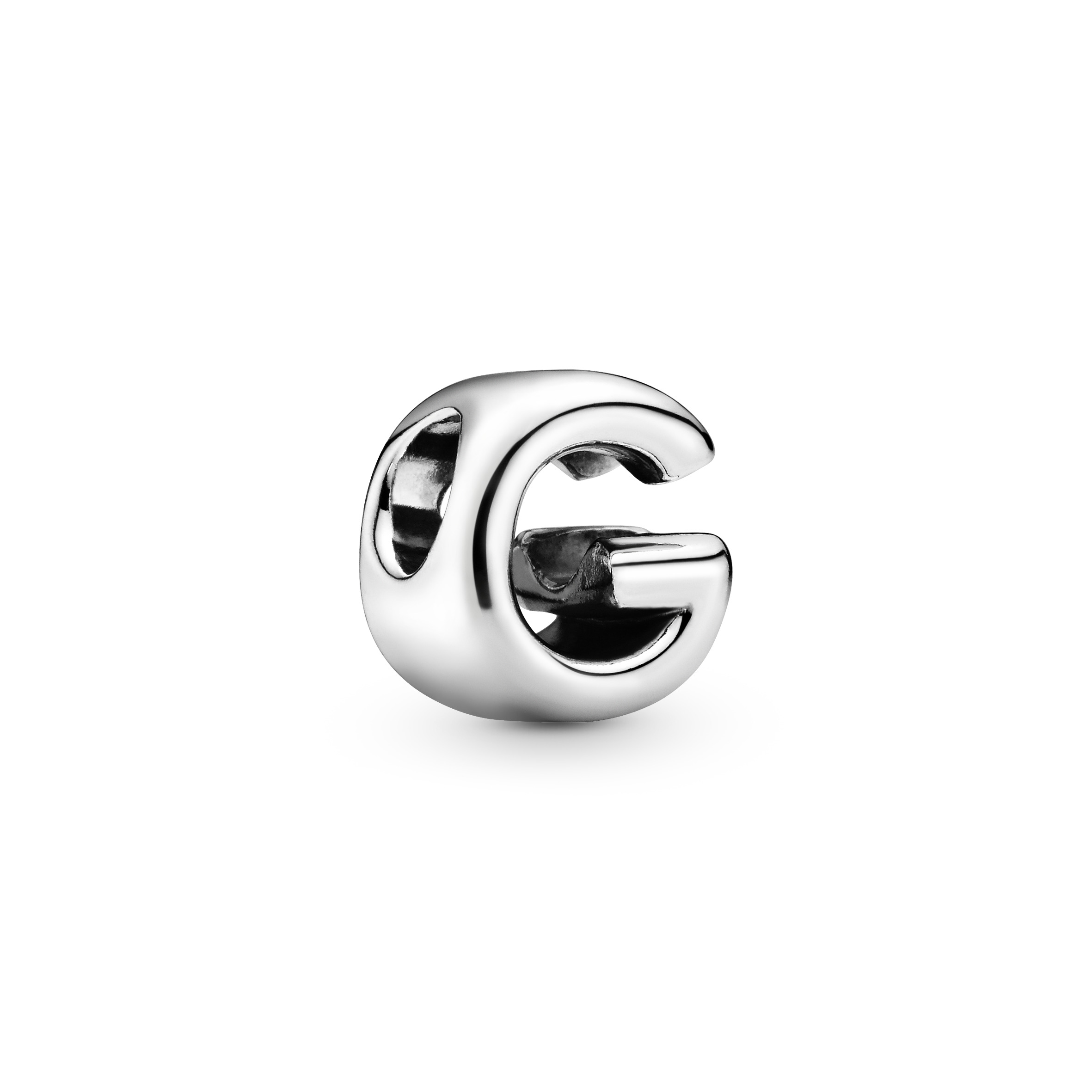 Buchstabe G Alphabet-Charm - Sterling-Silber