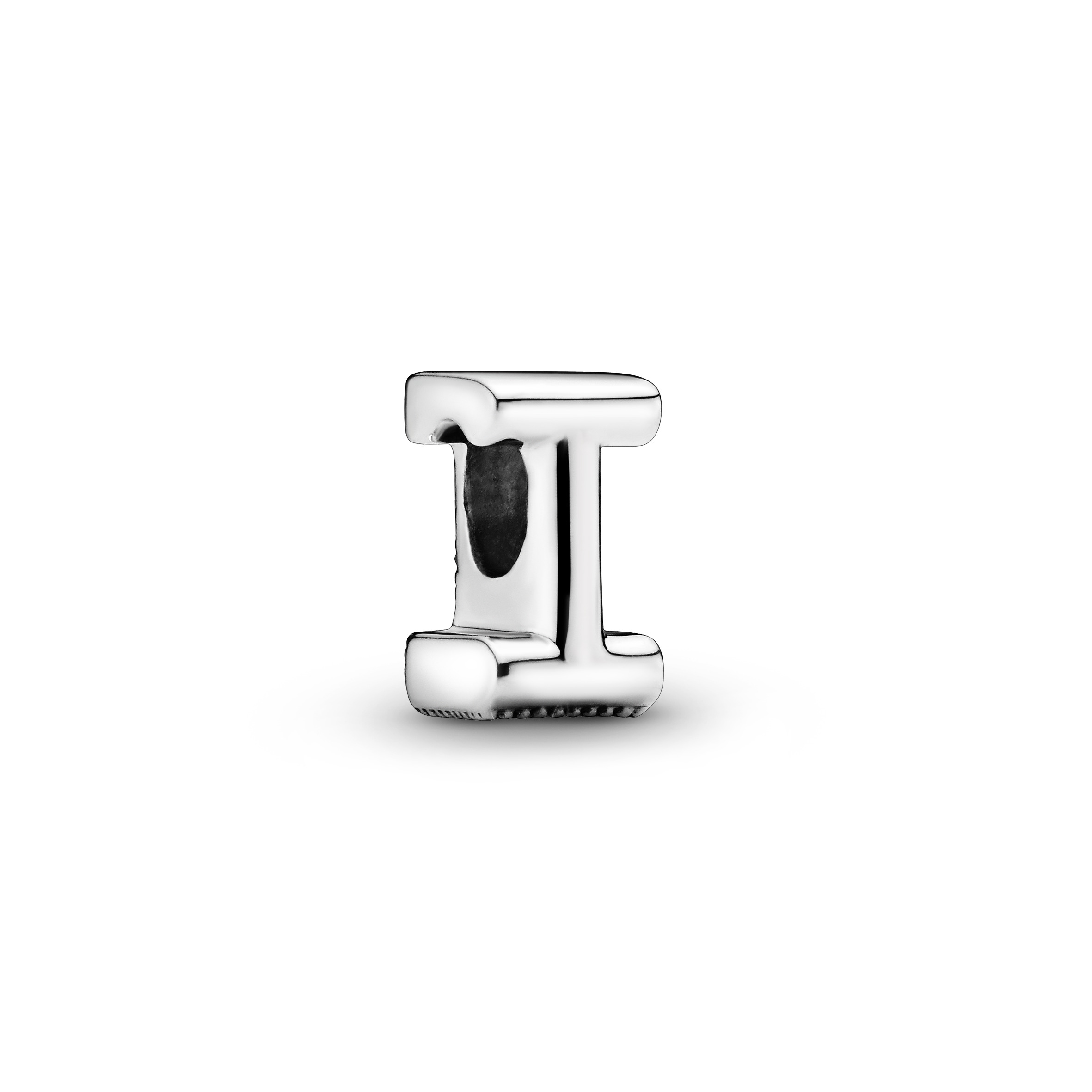 Buchstabe I Alphabet-Charm - Sterling-Silber