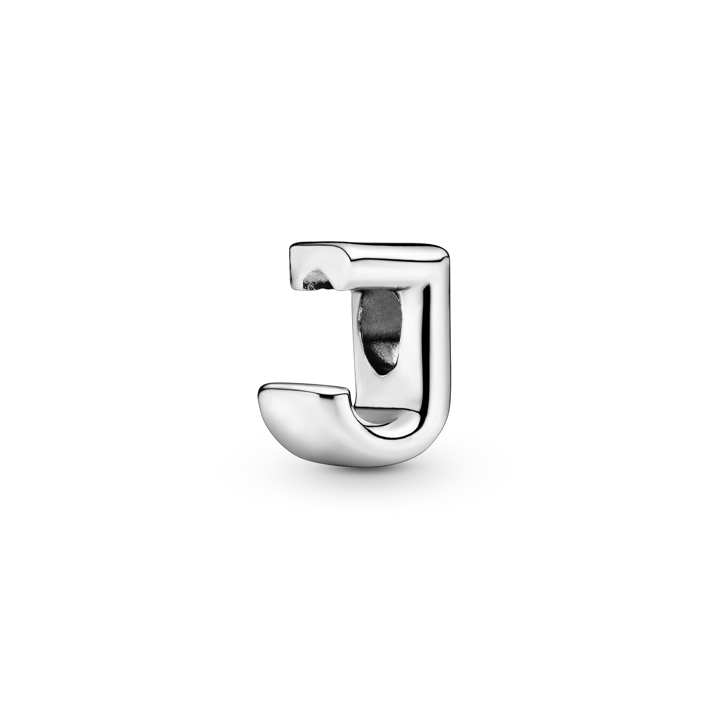 Buchstabe J Alphabet-Charm - Sterling-Silber