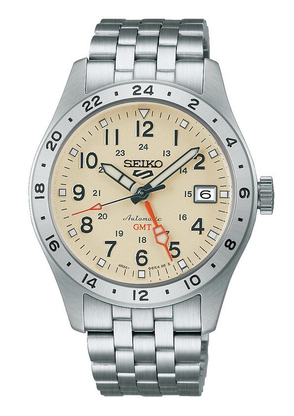 Seiko 5 Sports - Automatik GMT - Elfenbein