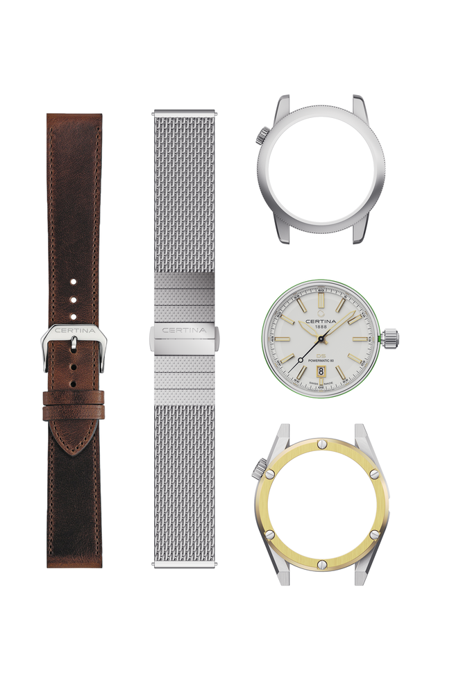 DS+ Kit Urban & Heritage Armbanduhr - Zifferblatt Weiß/Silber