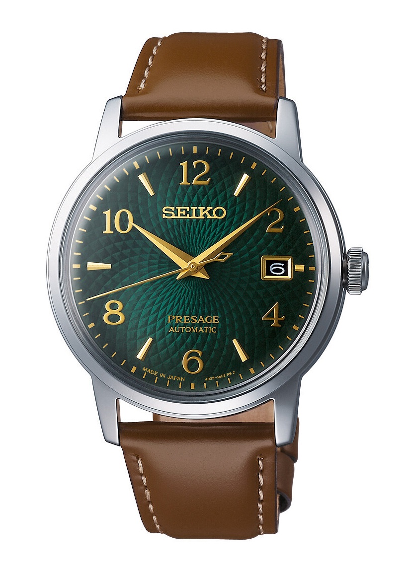 PRESAGE Cocktail Time Automatik 38,0mm - 3 Zeiger - Mojito - Grün