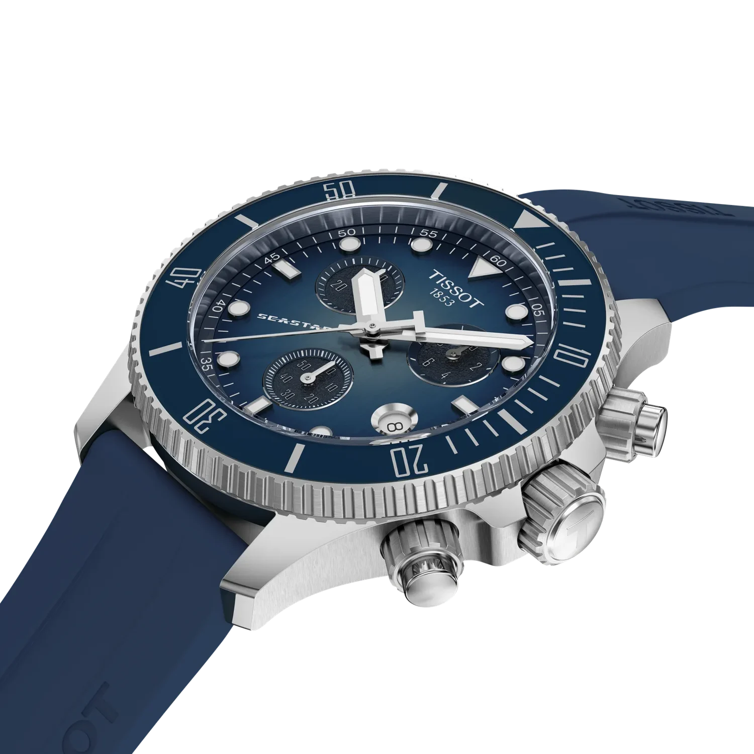 Seastar 1000 Quartz Chronograph 38mm  - Blau
