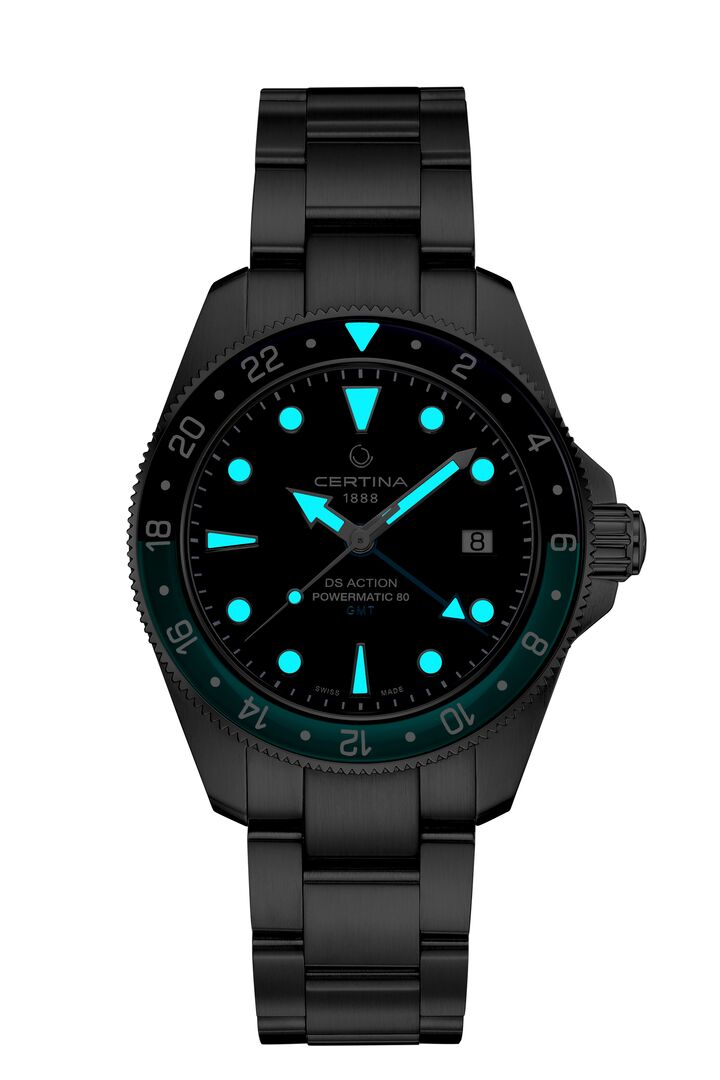 DS Action GMT Powermatic 80 - Türkis / Schwarz