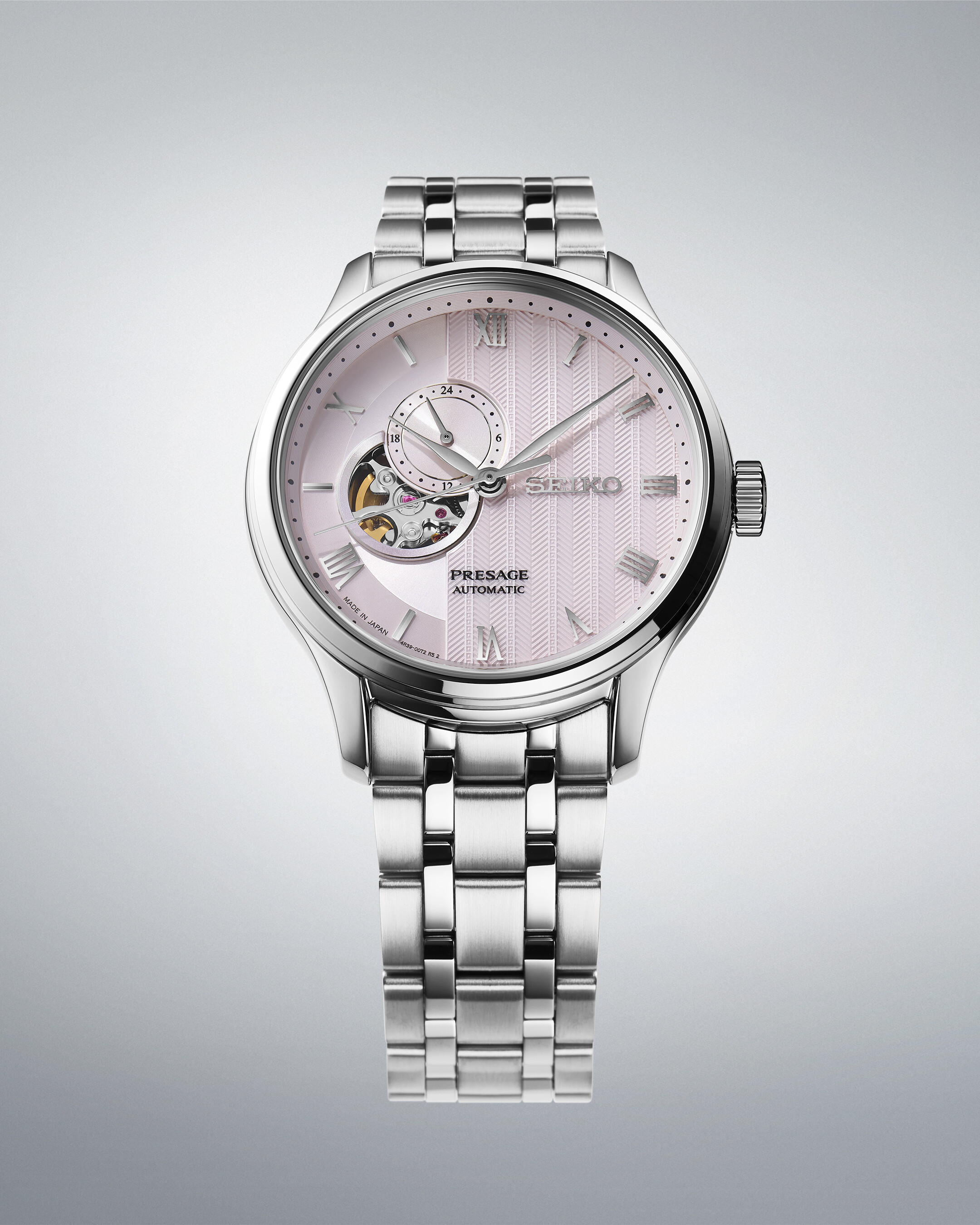 PRESAGE Automatik Japanese Garden Offenes Herz - 41,8mm - Rosa