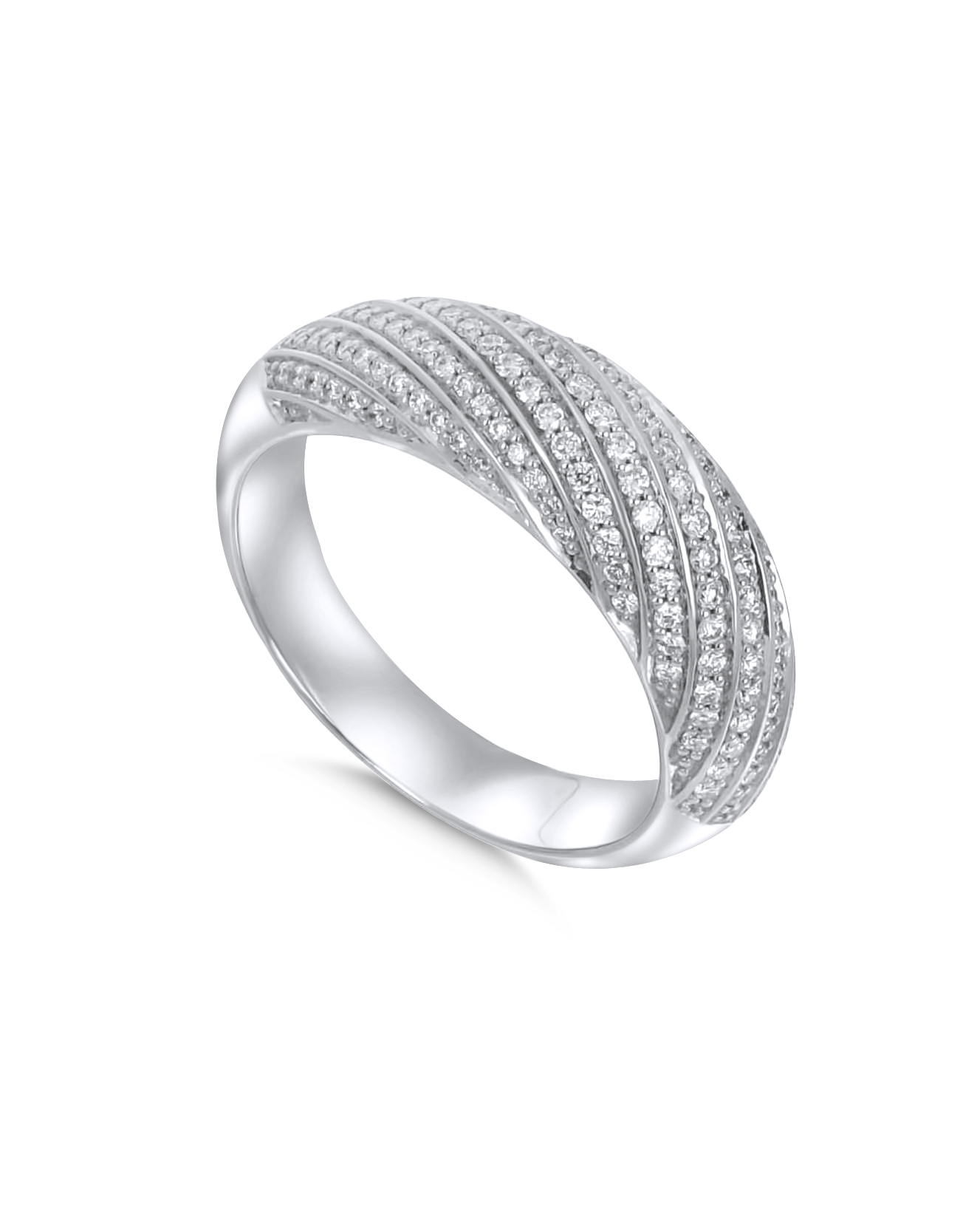Ring pavé - diamond rotation - 0,50 ct