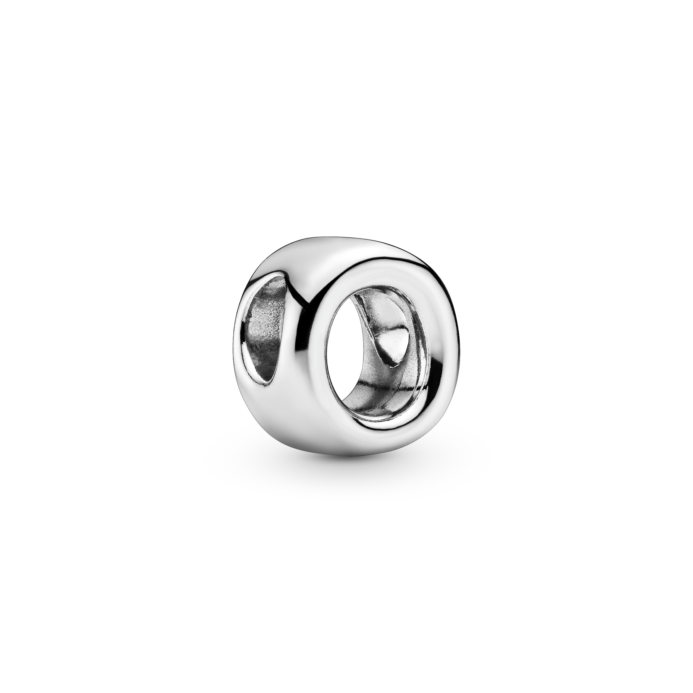 Buchstabe O Alphabet-Charm - Sterling-Silber
