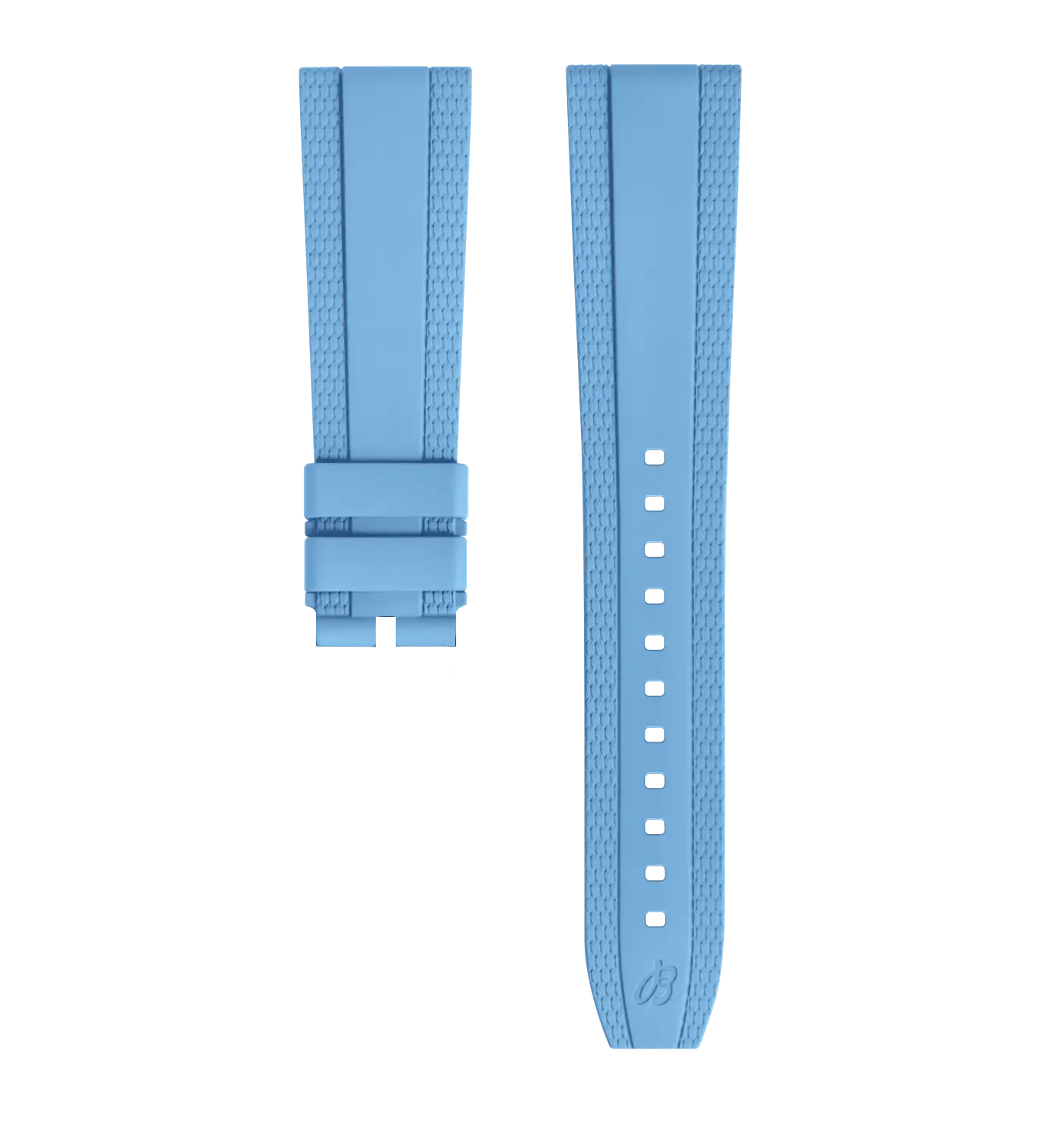 BREITLING Kautschukband - DIVER PRO IIII Hellbau- 22/18 mm