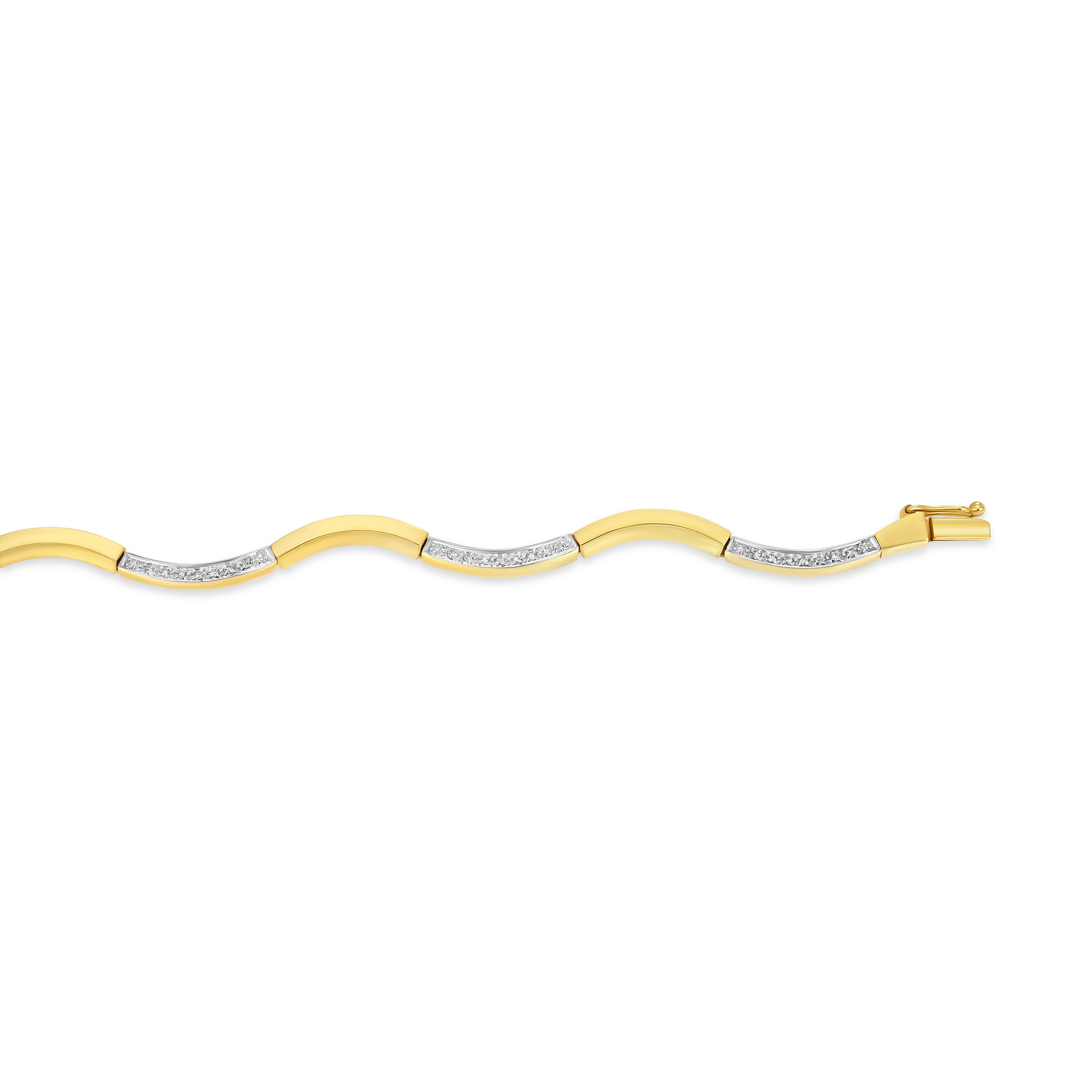 Diamant armband - Wave pavé - 0,21ct