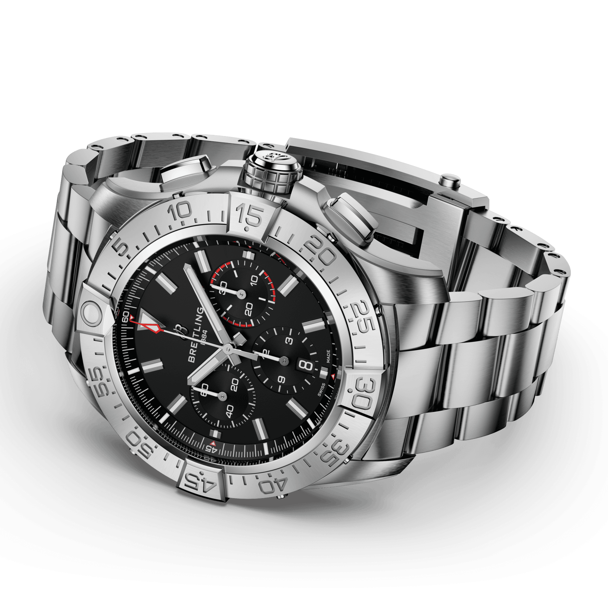 Super Avenger B01 Chronograph 46 - Schwarz - Titan