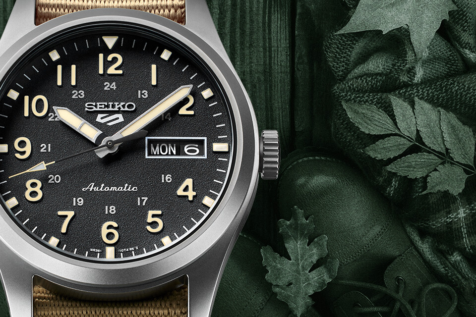 Seiko 5 Sports Field series  - Automatik - Schwarz