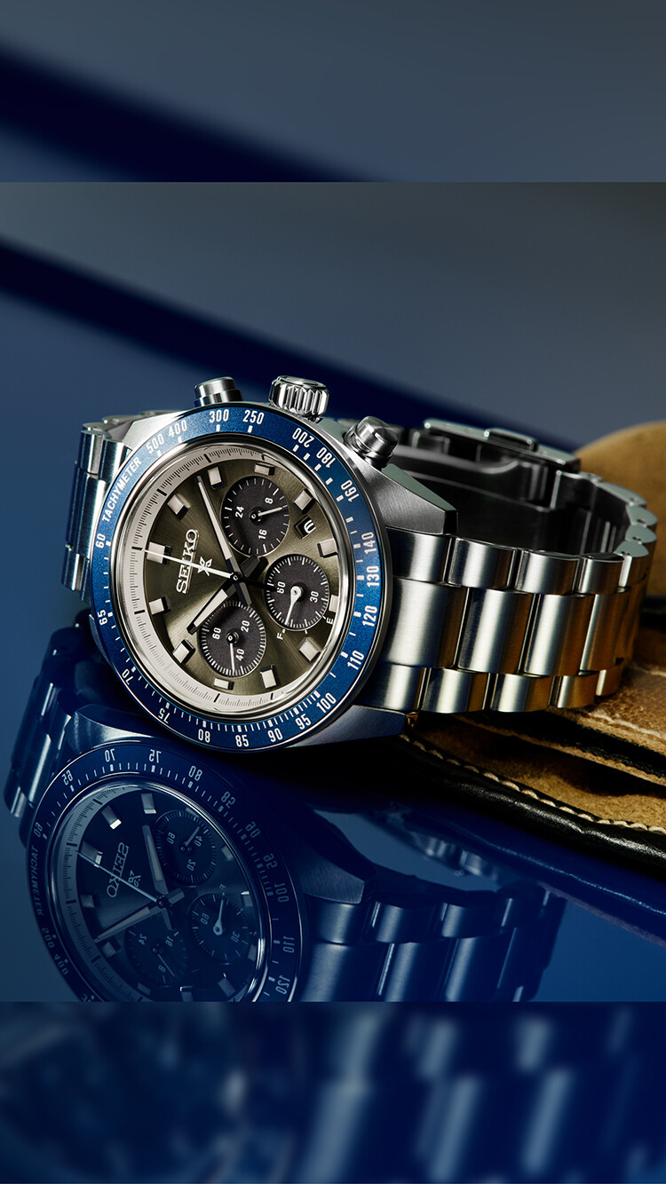 Prospex Speedtimer Solar Chronograph - Grau / Blau