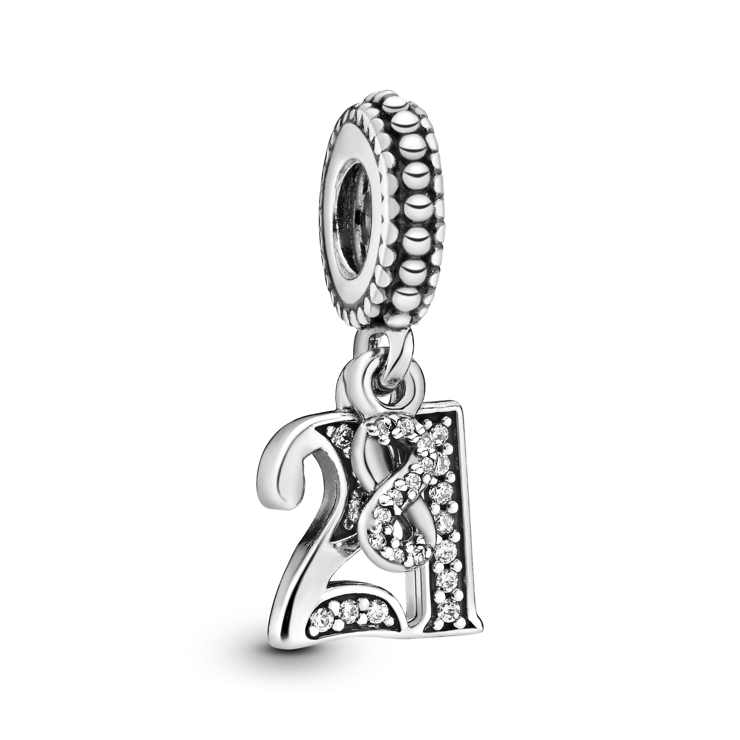 21. Geburtstag Charm-Anhänger - Sterling - Silber
