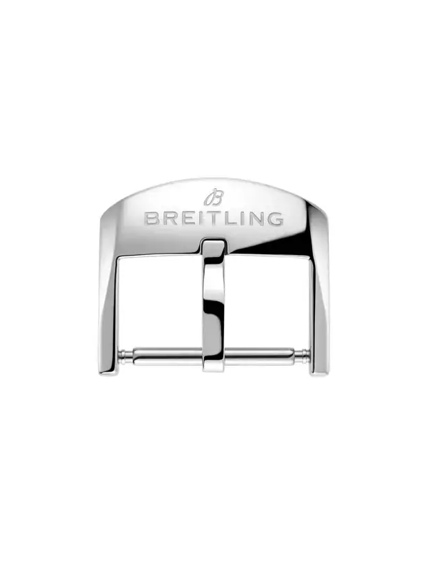 BREITLING Dornschließe - poliert - 18mm - für Lederband