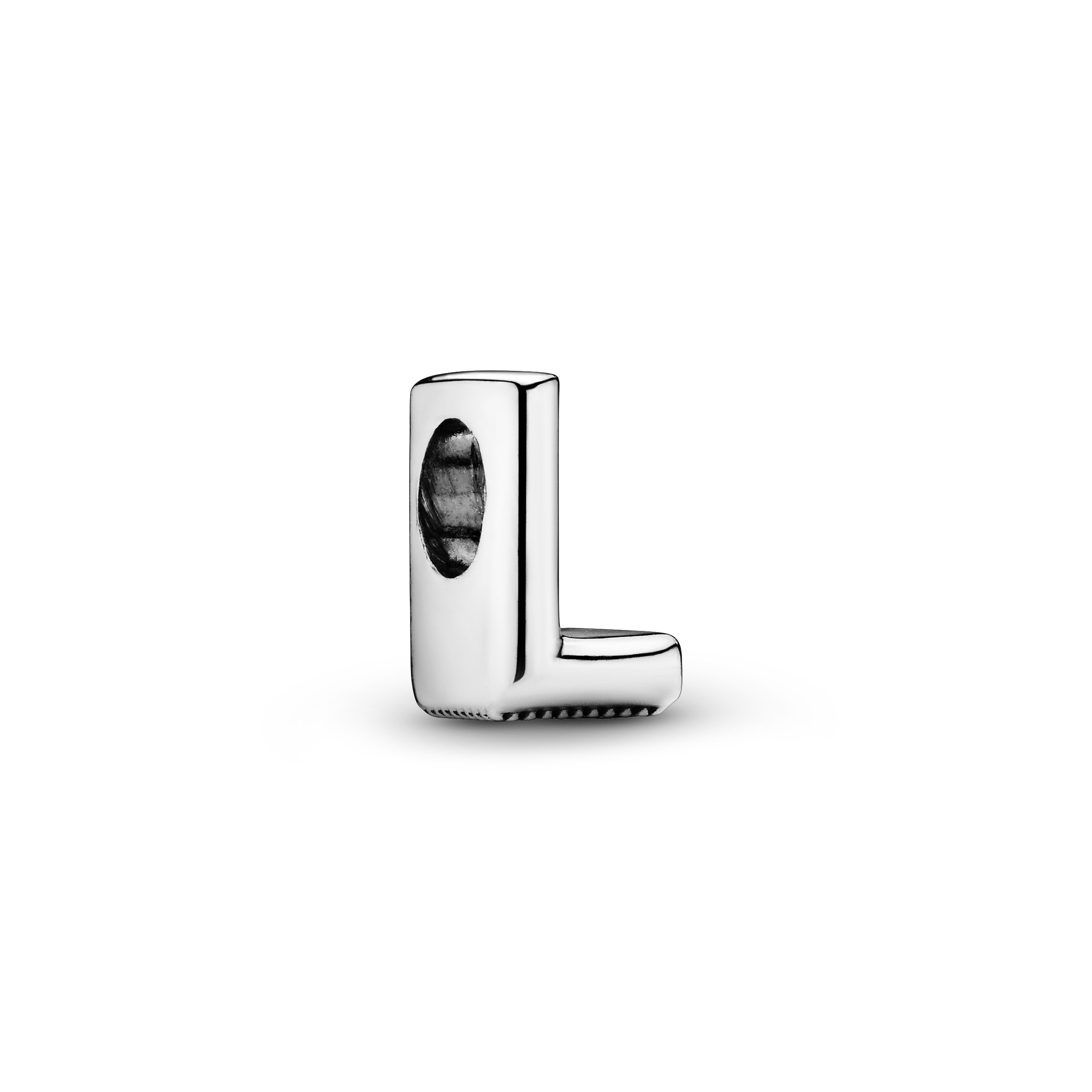Buchstabe L Alphabet-Charm - Sterling-Silber
