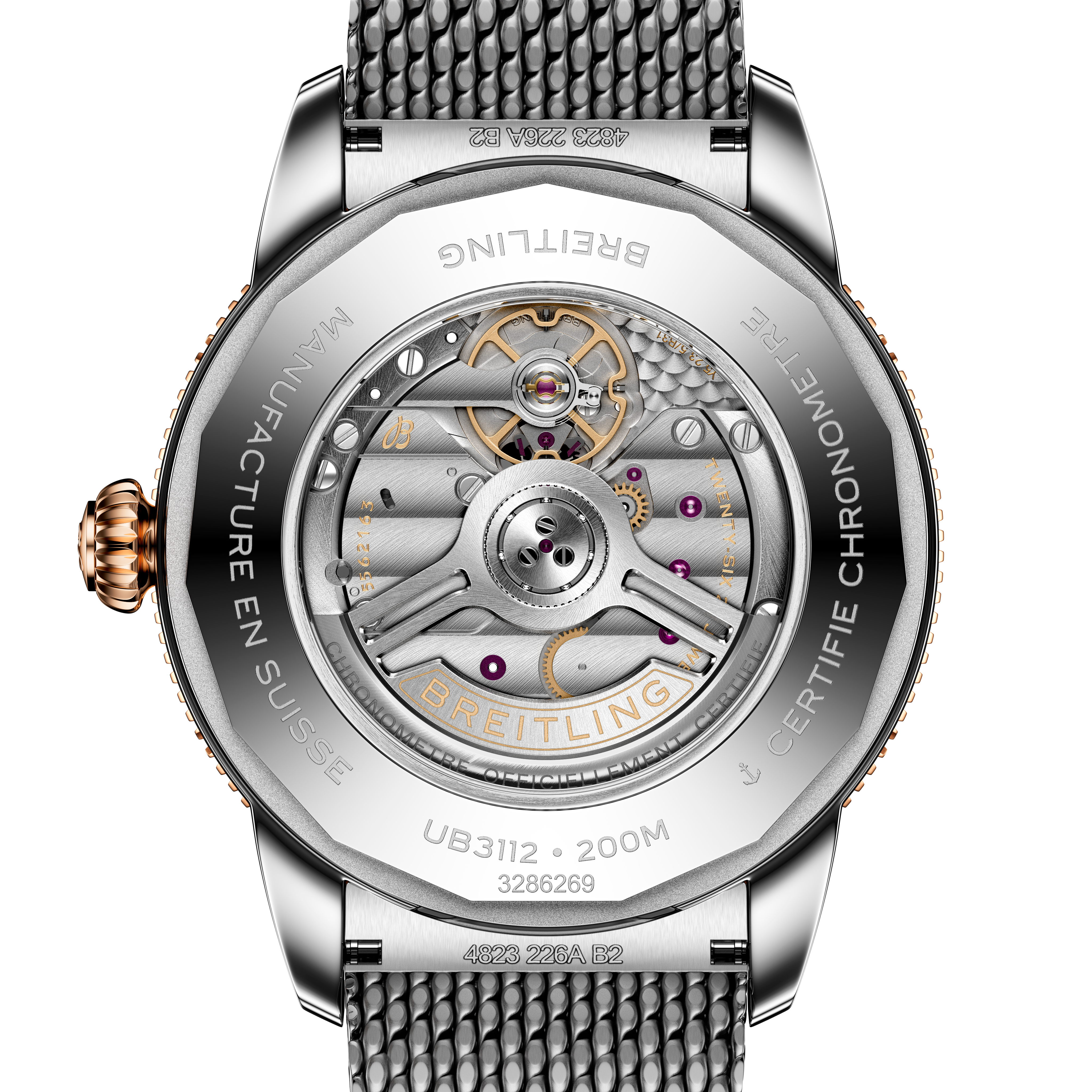 Superocean Heritage B31 Automatic 44 - Edelstahl und 18-karätiges Rotgold - Blau