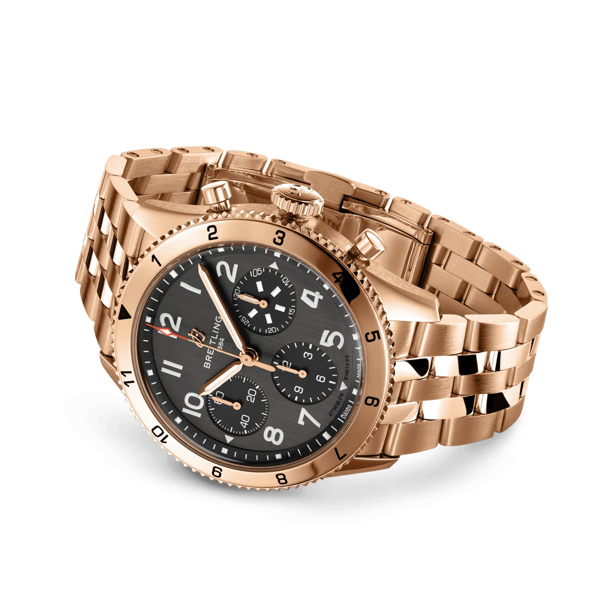 Classic AVI Chronograph 42 P-51 Mustang 18-karätiges Rotgold
