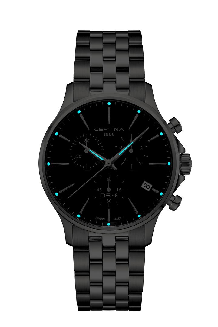 DS-8 Quarz Chronograph - 41mm - Schwarz