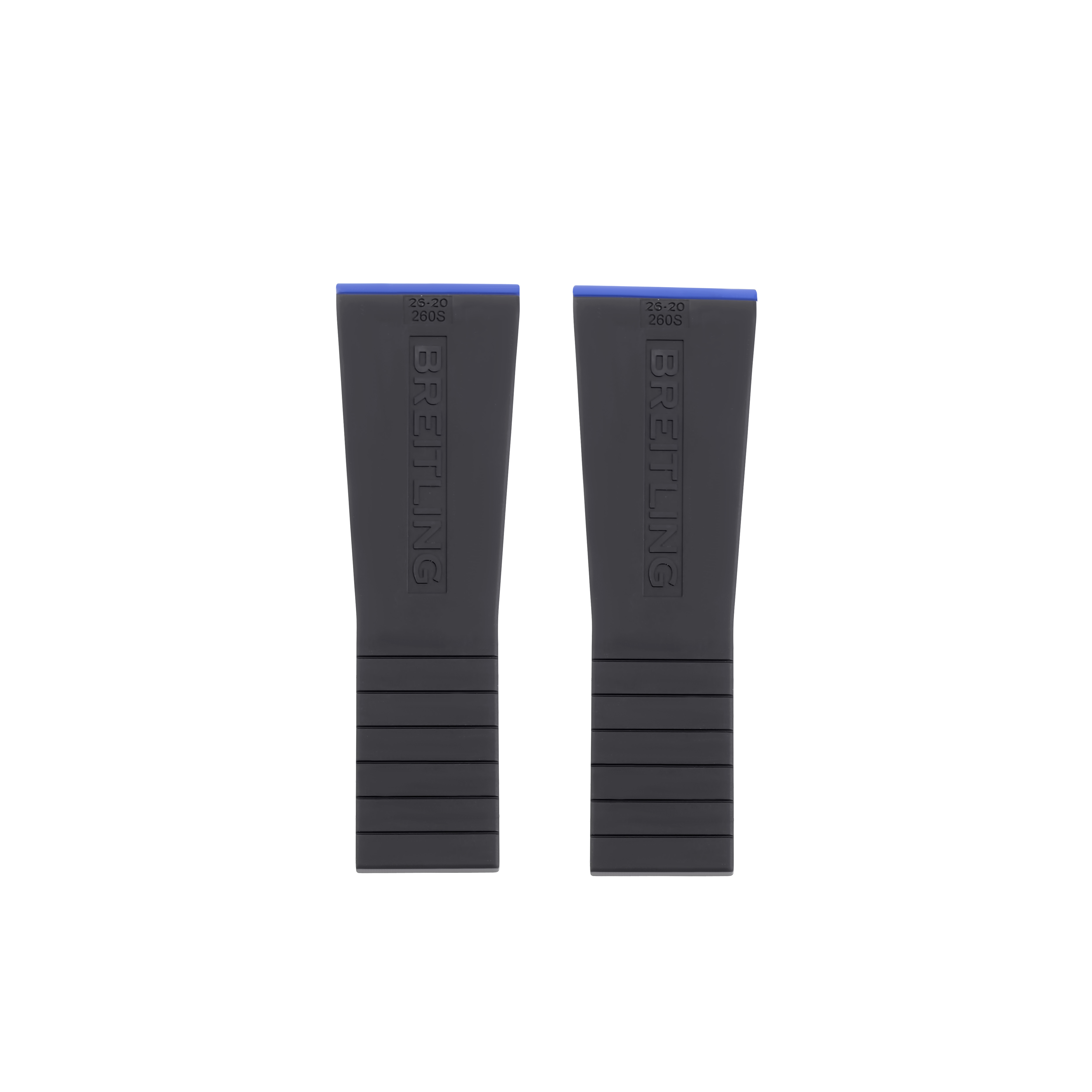 BREITLING Kautschukarmband - TwinPro - Dukelblau - 26/20mm - für BREITLING Emergency 