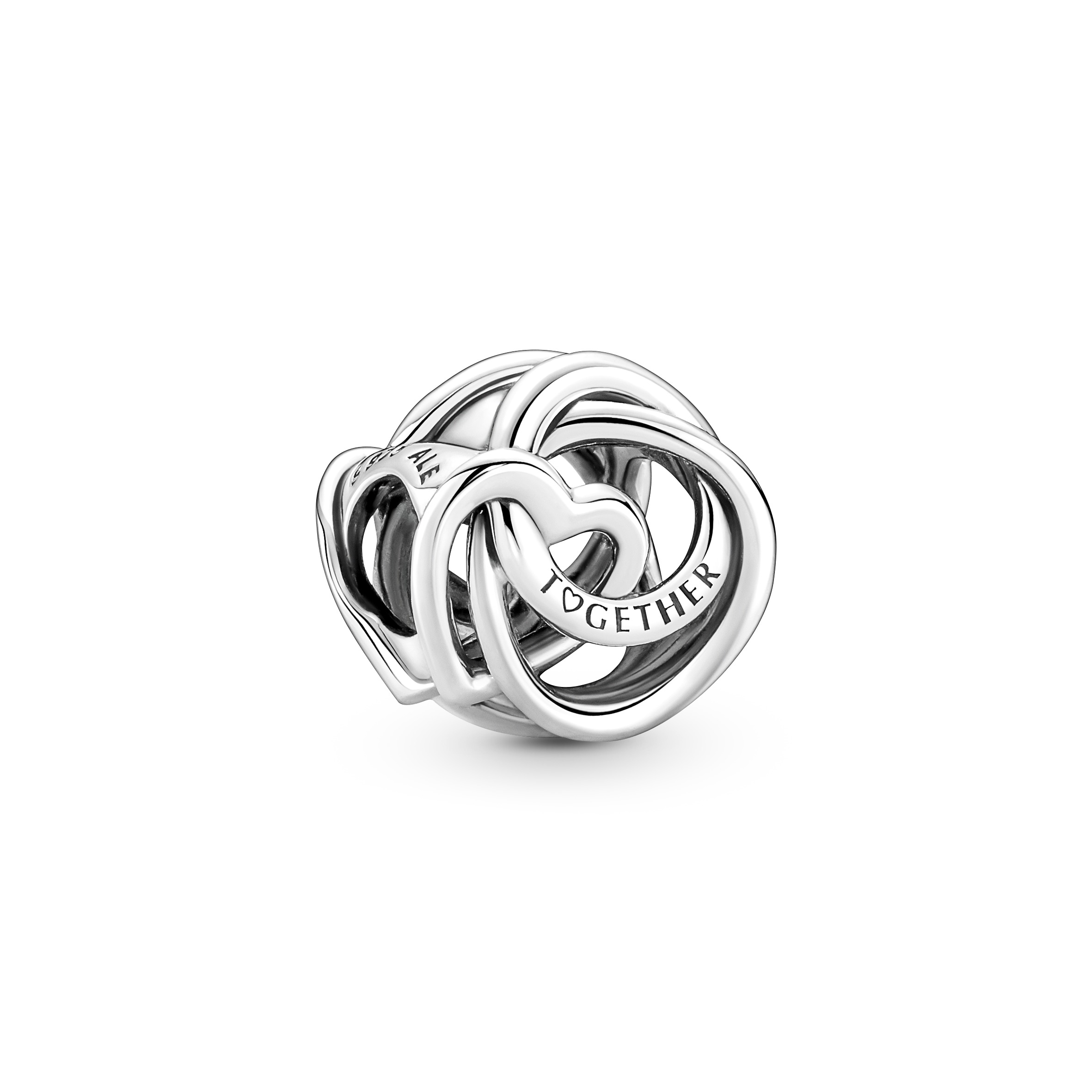 Familie Für Immer Verschlungenes Herz Charm - Sterling-Silber
